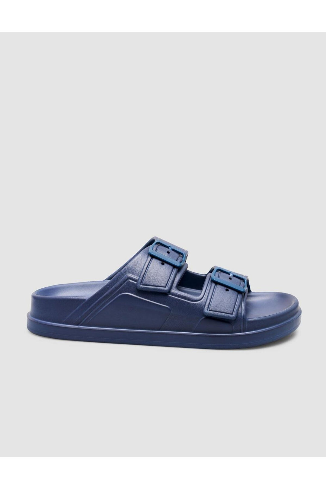 Cabani Shoes Capri Premium Sandales pour hommes à double boucle en Bleu marine Eva - Multicolore