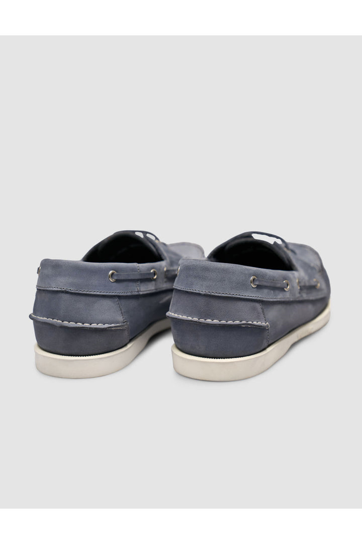 Cabani Shoes Mocassins à lacets en cuir véritable fumé - Multicolore