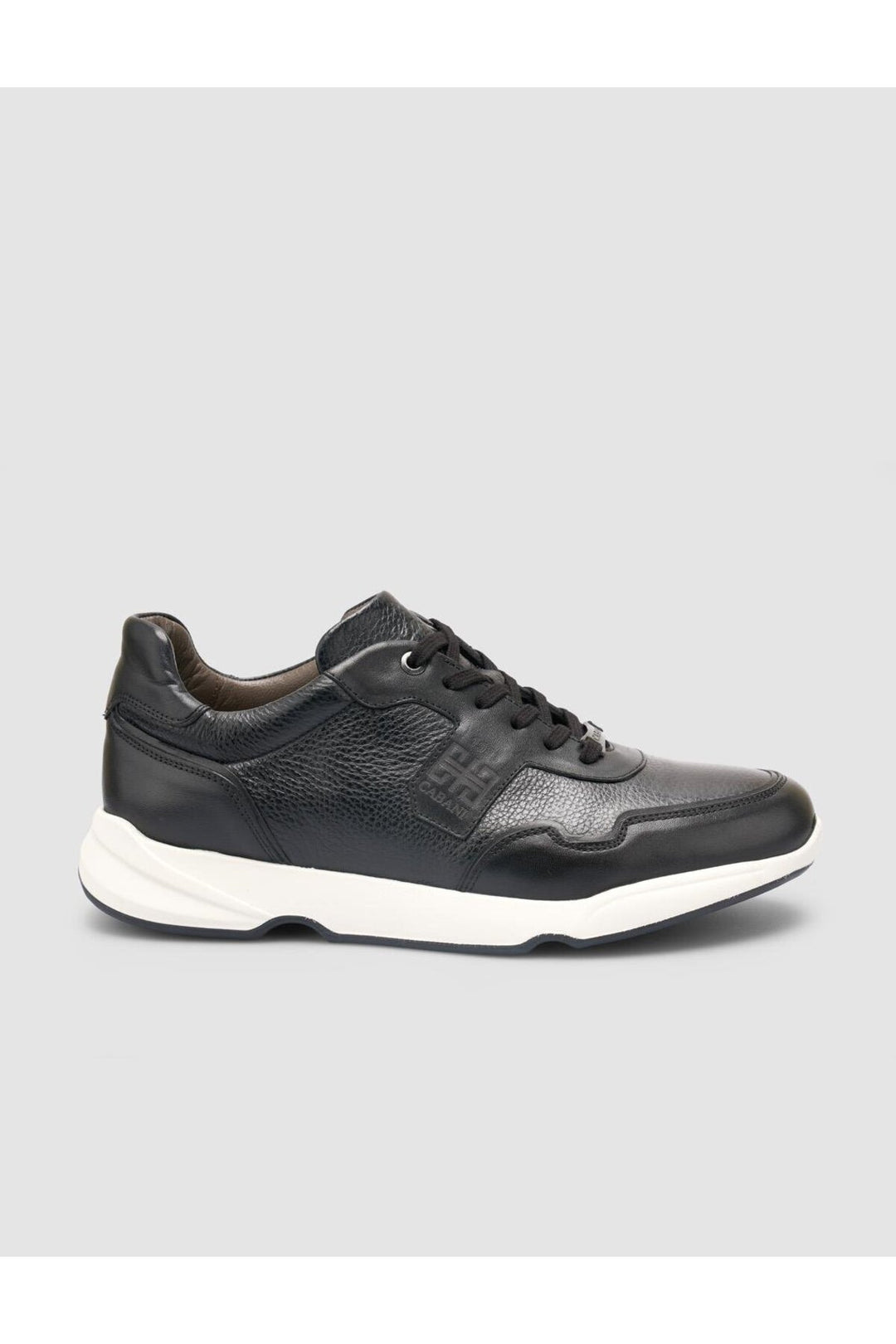 Cabani Shoes %100 Cuir véritable Chaussures de sport pour hommes noires - Noir