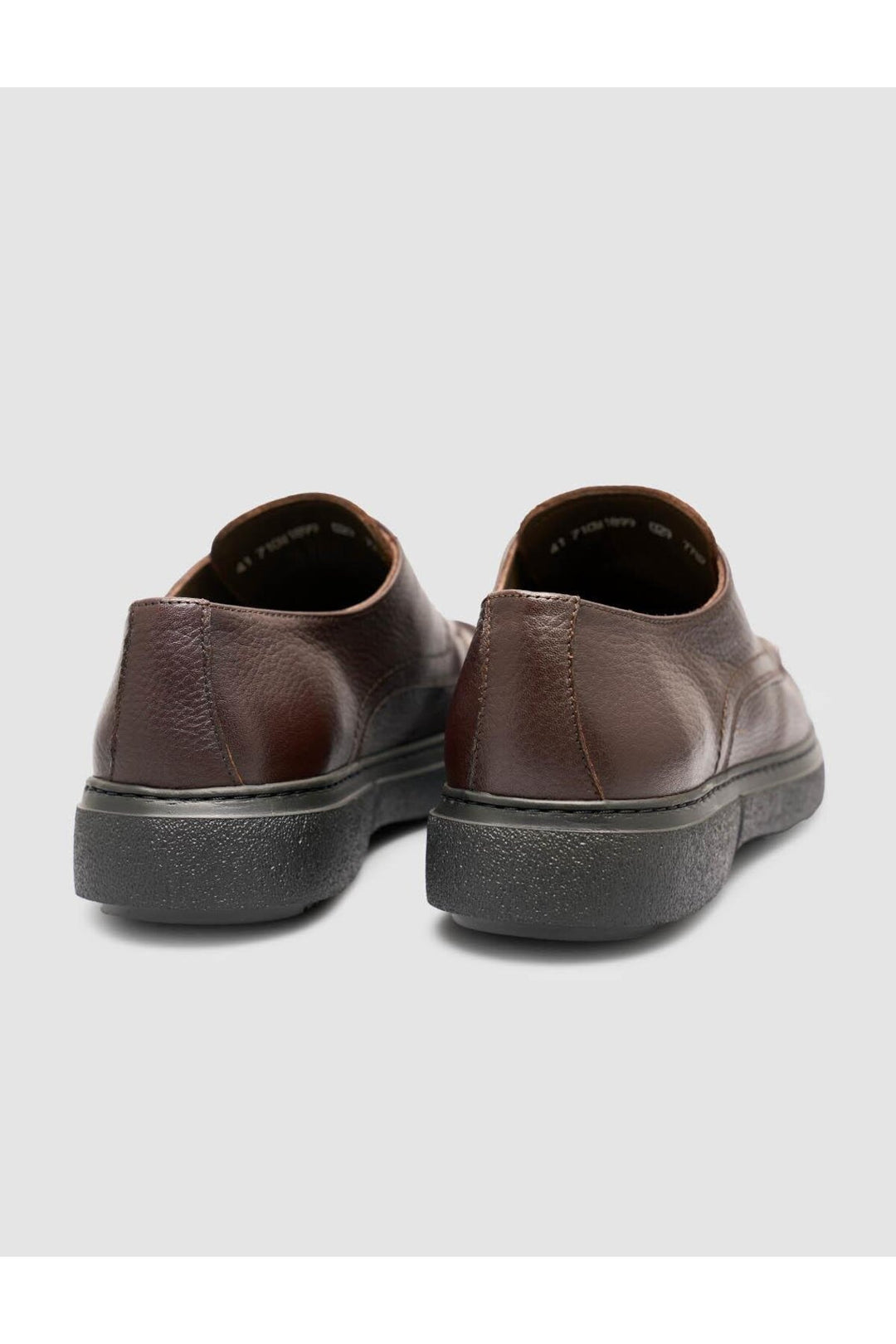 Cabani Shoes Chaussures décontractées pour hommes en cuir véritable marron d'hiver - Marron