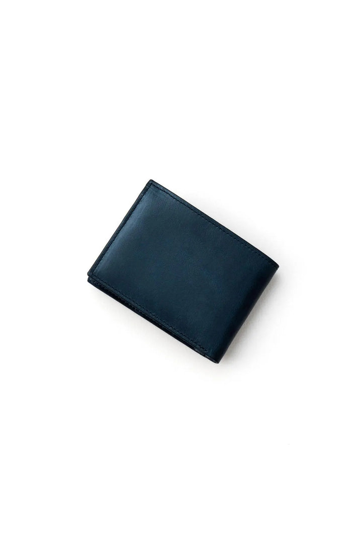 helmbrook Portefeuille en cuir véritable pour homme - Conception de poche multi-baie RFID protégée Rigby - Bleu marine