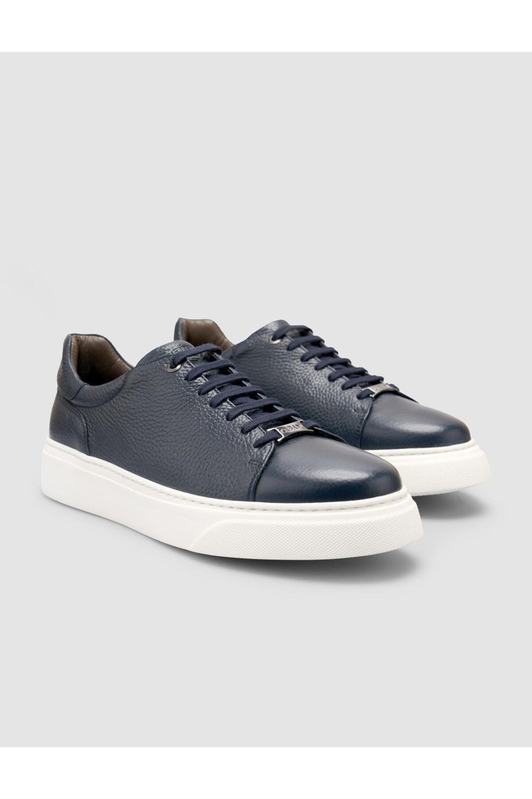 Cabani Shoes %100 Cuir véritable Bleu marine Chaussures de sport pour hommes - Bleu marine