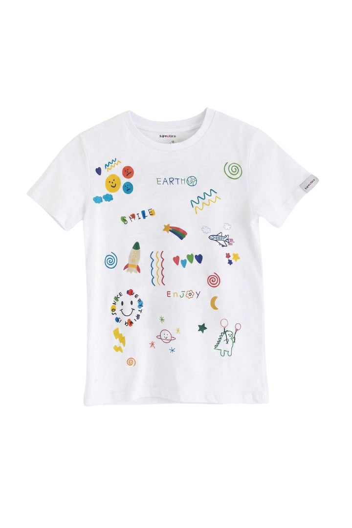 Hipnotico T-shirt pour enfant "Chaque enfant est un artiste" - Multicolore