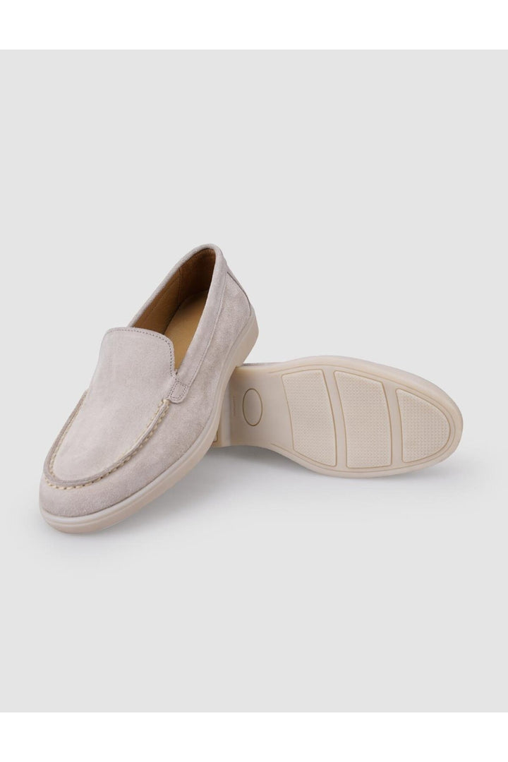 Cabani Shoes MonaMae 100% Cuir Véritable Beige Suédé Mocassins Femme - Beige