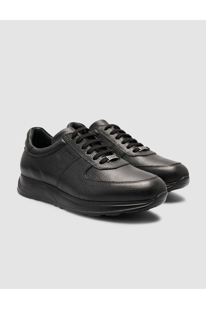 Cabani Shoes Peraren Baskets de sport en cuir texturé noir 100% - Noir