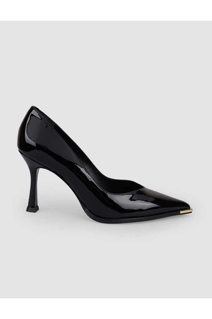 Cabani Shoes Chaussures à talons pour femmes en cuir véritable 100% verni poudre - Multicolore
