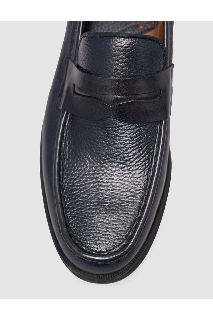 Cabani Shoes Chaussures Loafer pour Homme en Cuir Véritable Bleu marine Premium - Bleu marine