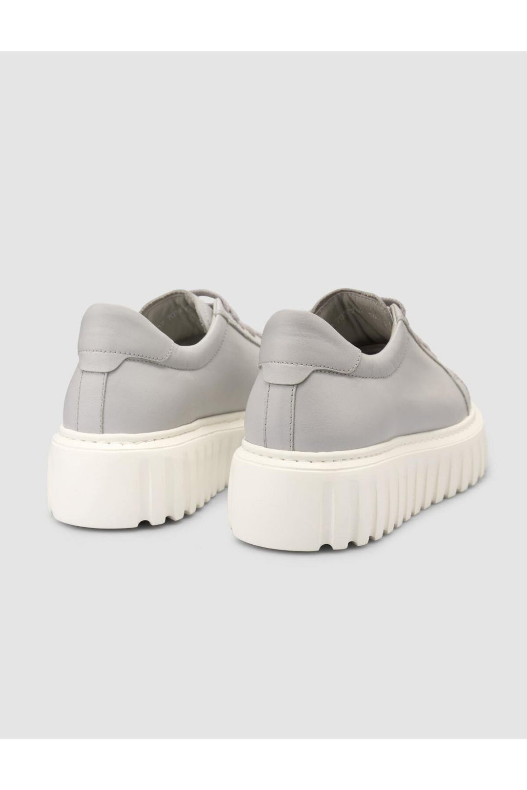 Cabani Shoes MonaMae %100 Cuir Véritable Chaussures de Sport Femme Grise - Gris