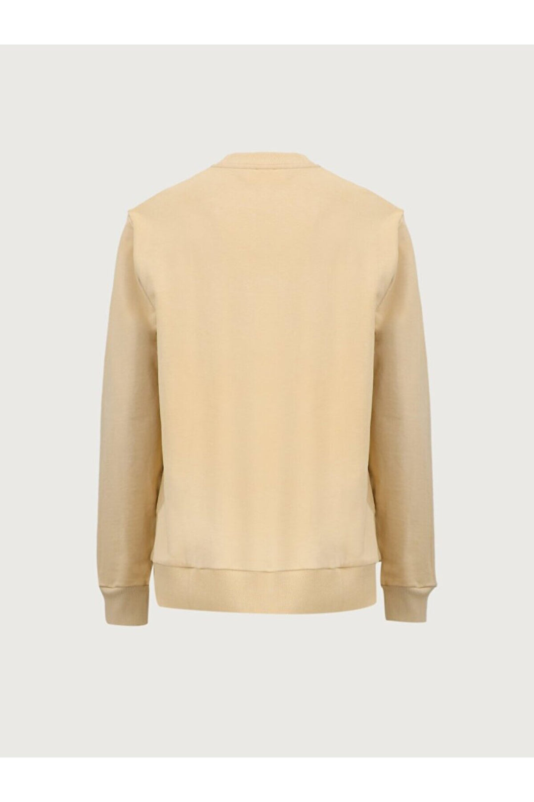 LTB Sweat-shirt beige classique à manches longues et col zéro pointu