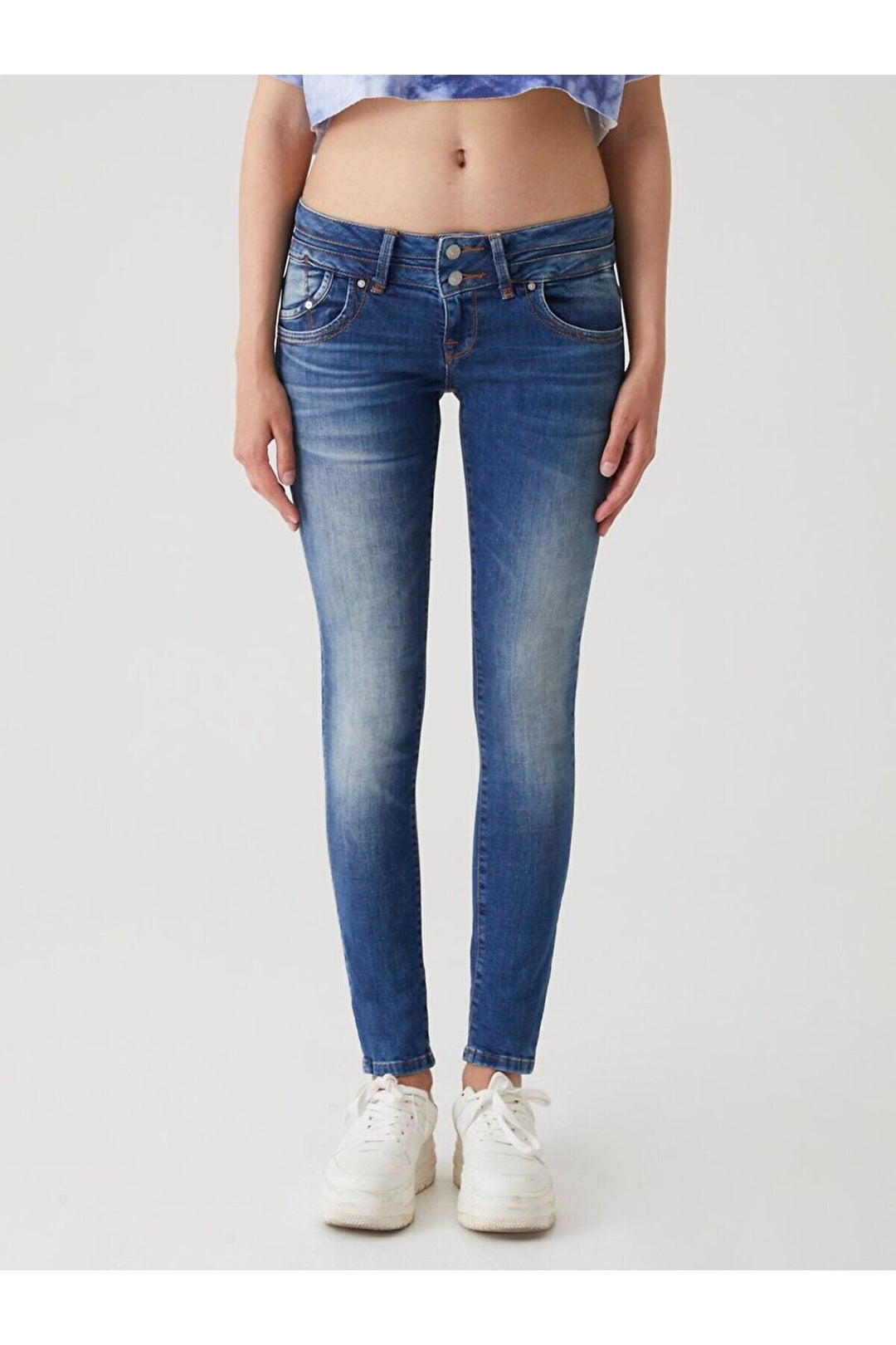 LTB Pantalon à jambe étroite Julita X - Bleu_50670