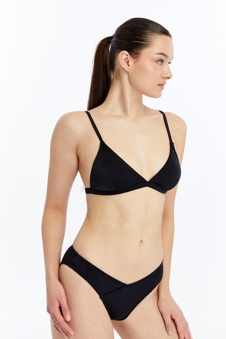 Lovely Things ZOE Haut de bikini triangle - Noir