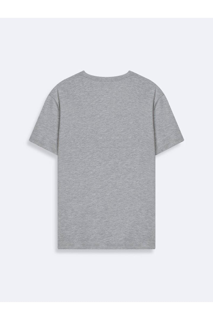 LTB T-shirt Gris Relaxed Fit Imprimé Varsity - Gris