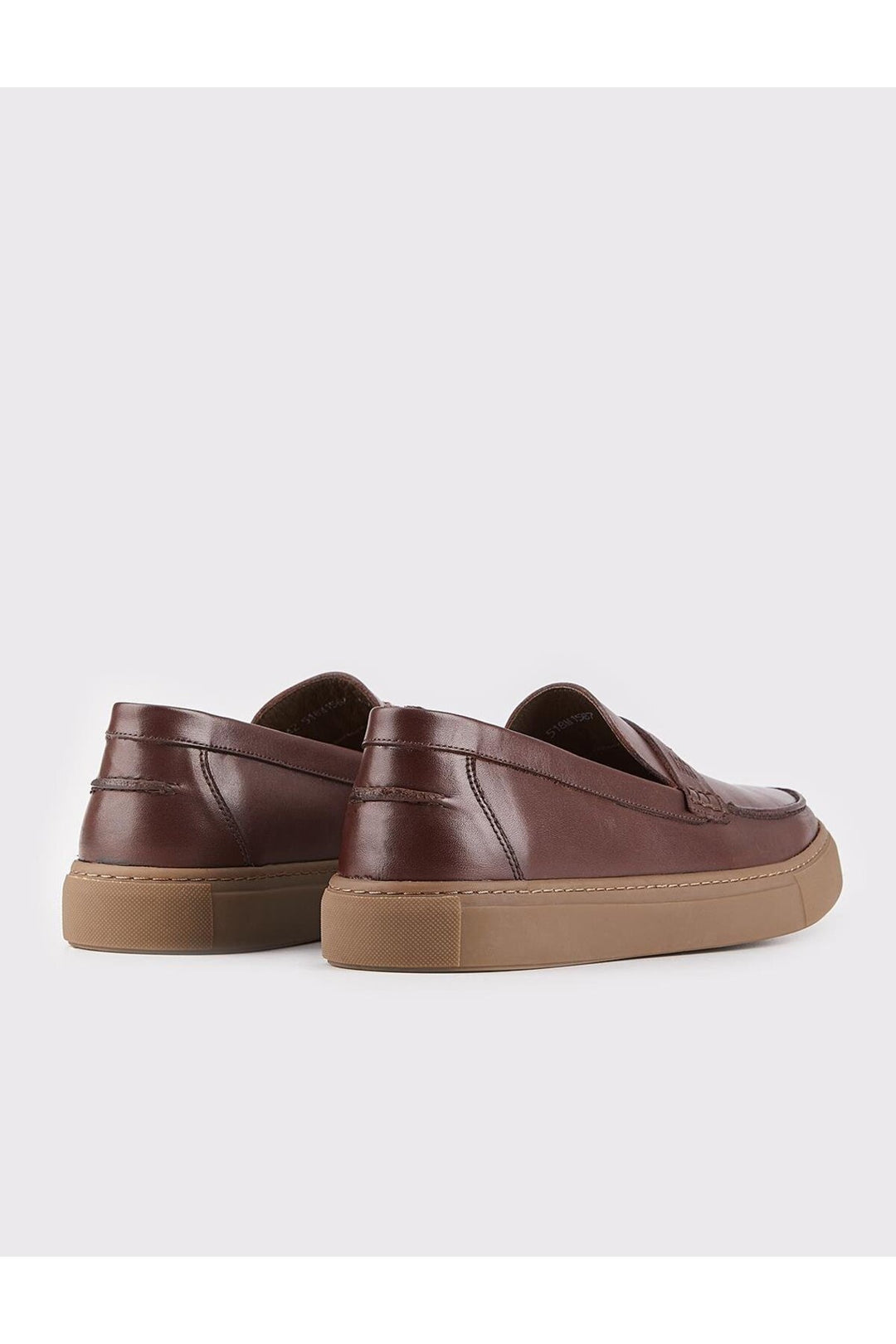 Cabani Shoes Chaussures Loafer En Cuir Véritable Marron D'hiver Pour Hommes - Multicolore