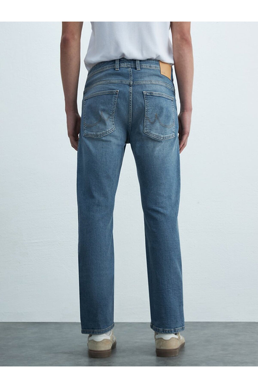 LTB Pantalon en jean à taille moyenne uni Paul P