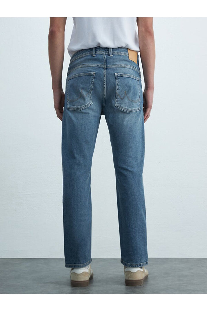 LTB Pantalon en jean à taille moyenne uni Paul P