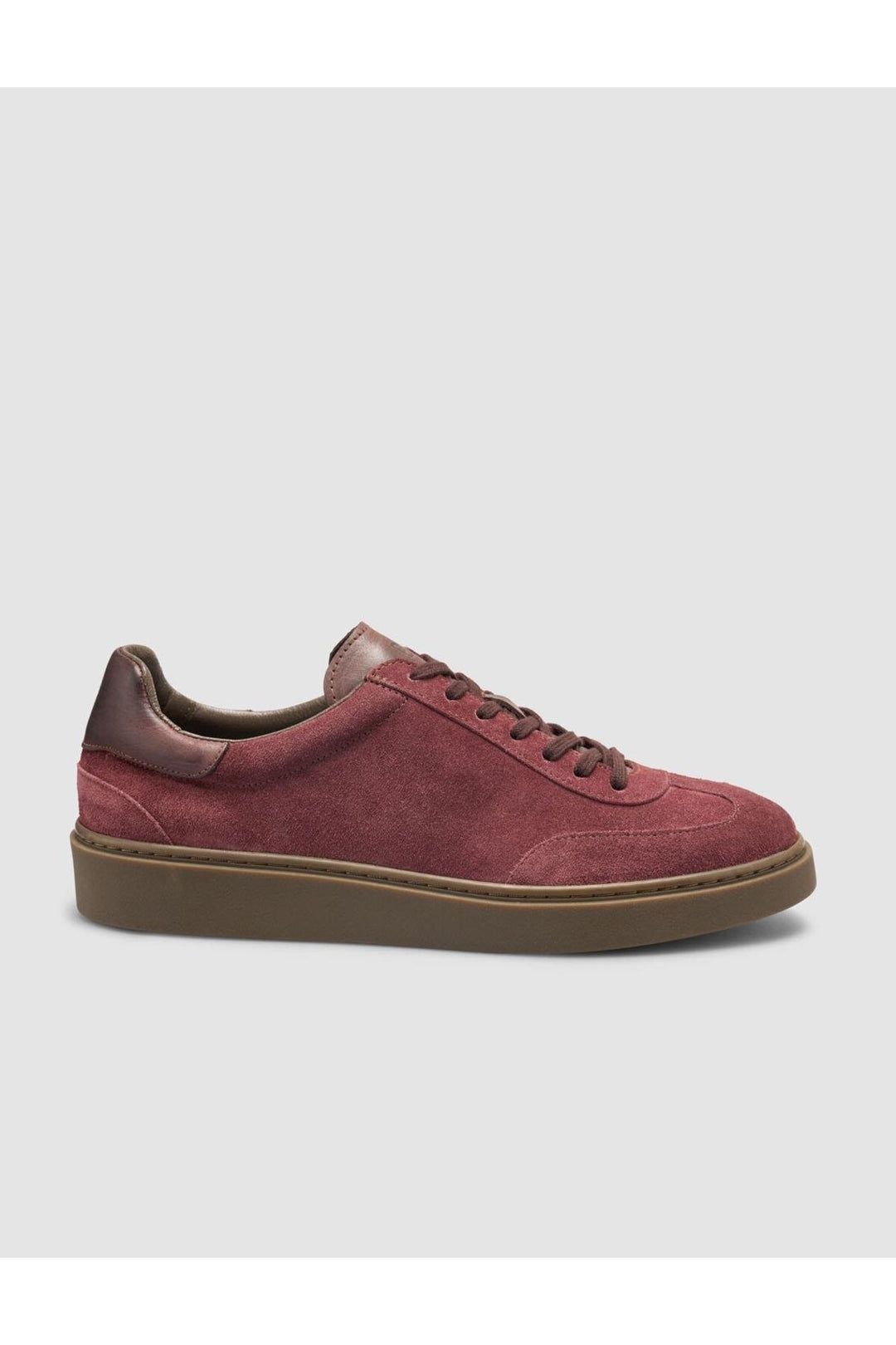Cabani Shoes %100 Cuir Véritable Chaussures de Sport pour Hommes Suédé Bordeaux - Bordeaux