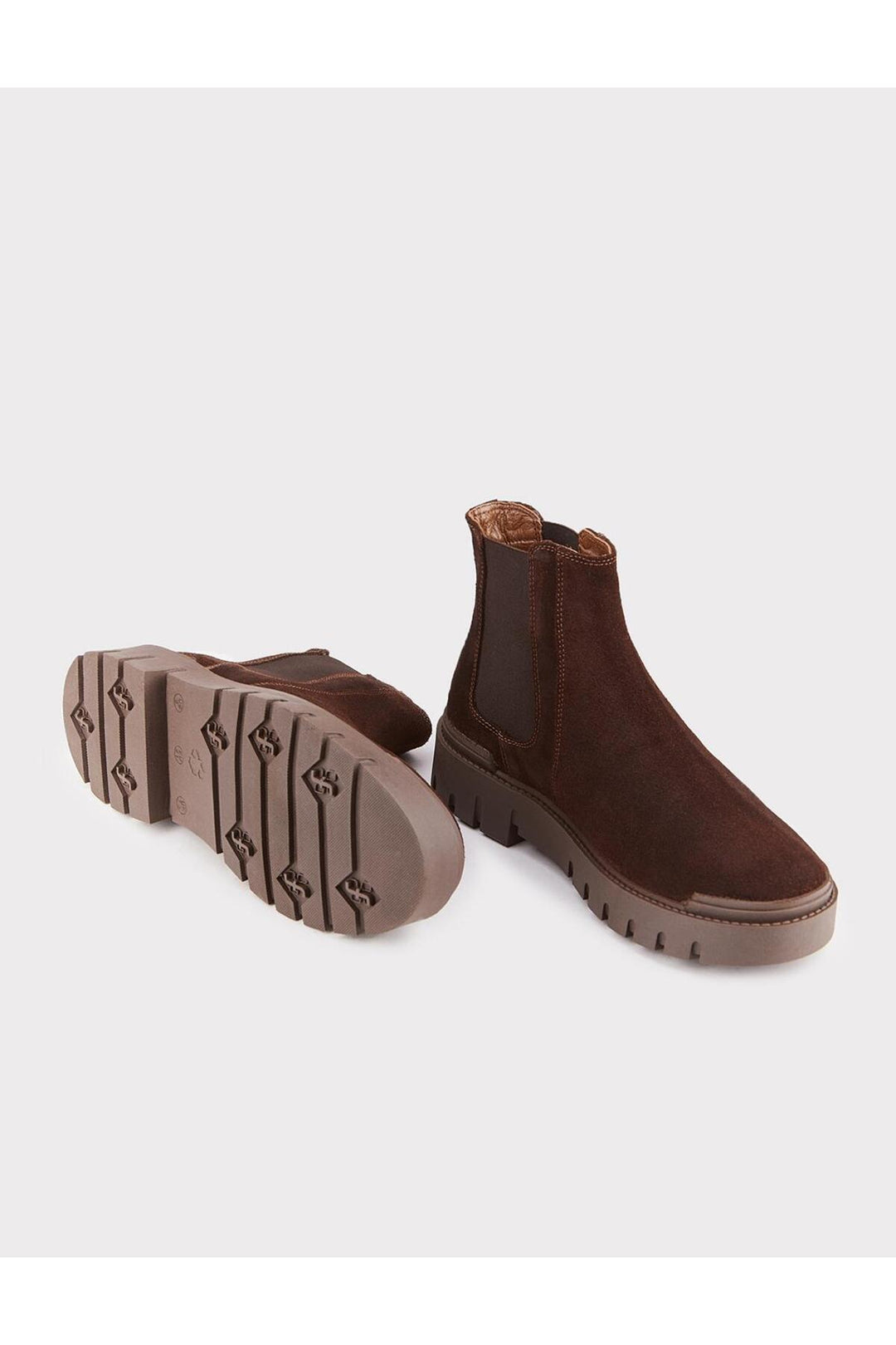 Cabani Shoes Bottines quotidiennes pour hommes en cuir véritable marron - Multicolore