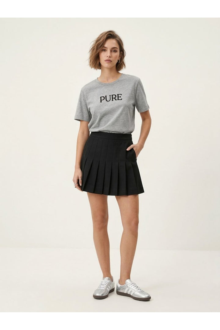 LTB T-shirt gris avec slogan imprimé - Gris