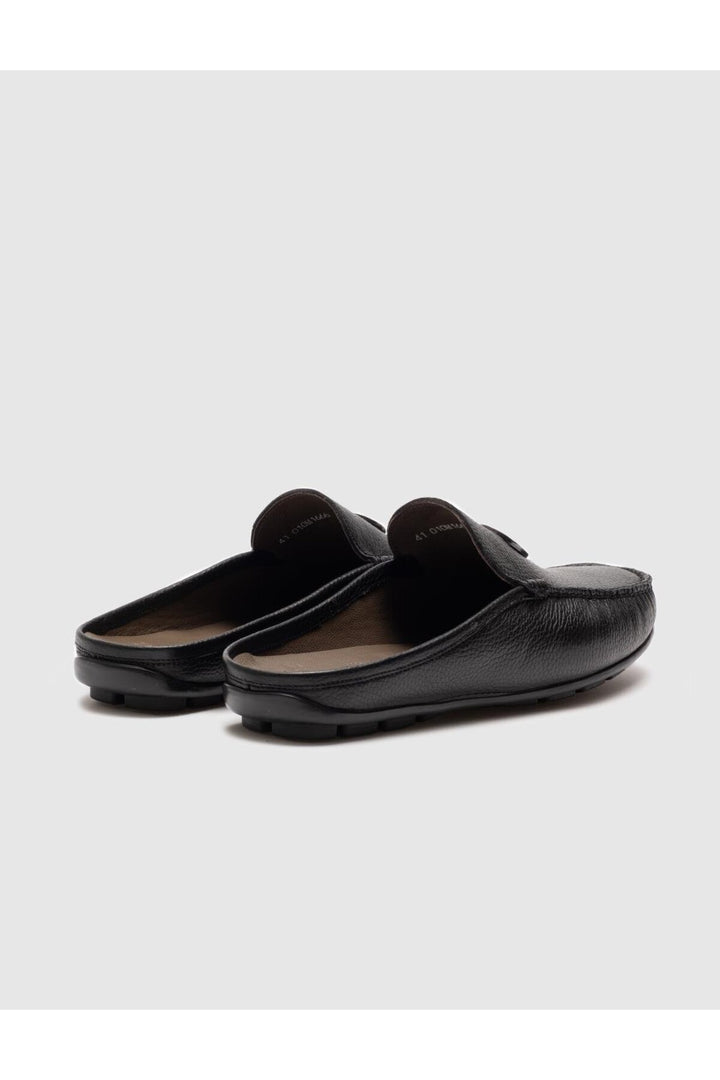 Cabani Shoes Sandale pour homme en cuir véritable avec boucle noire - Multicolore