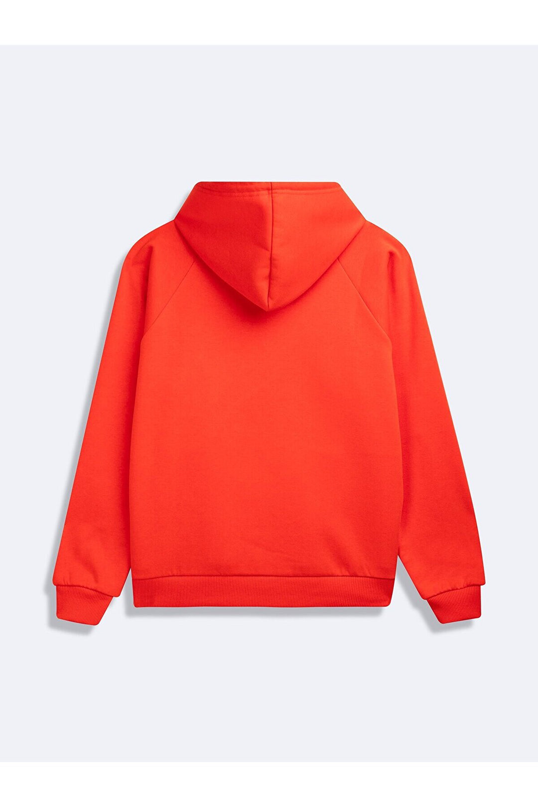 LTB Sweat-shirt à capuche rouge avec slogan à manches longues