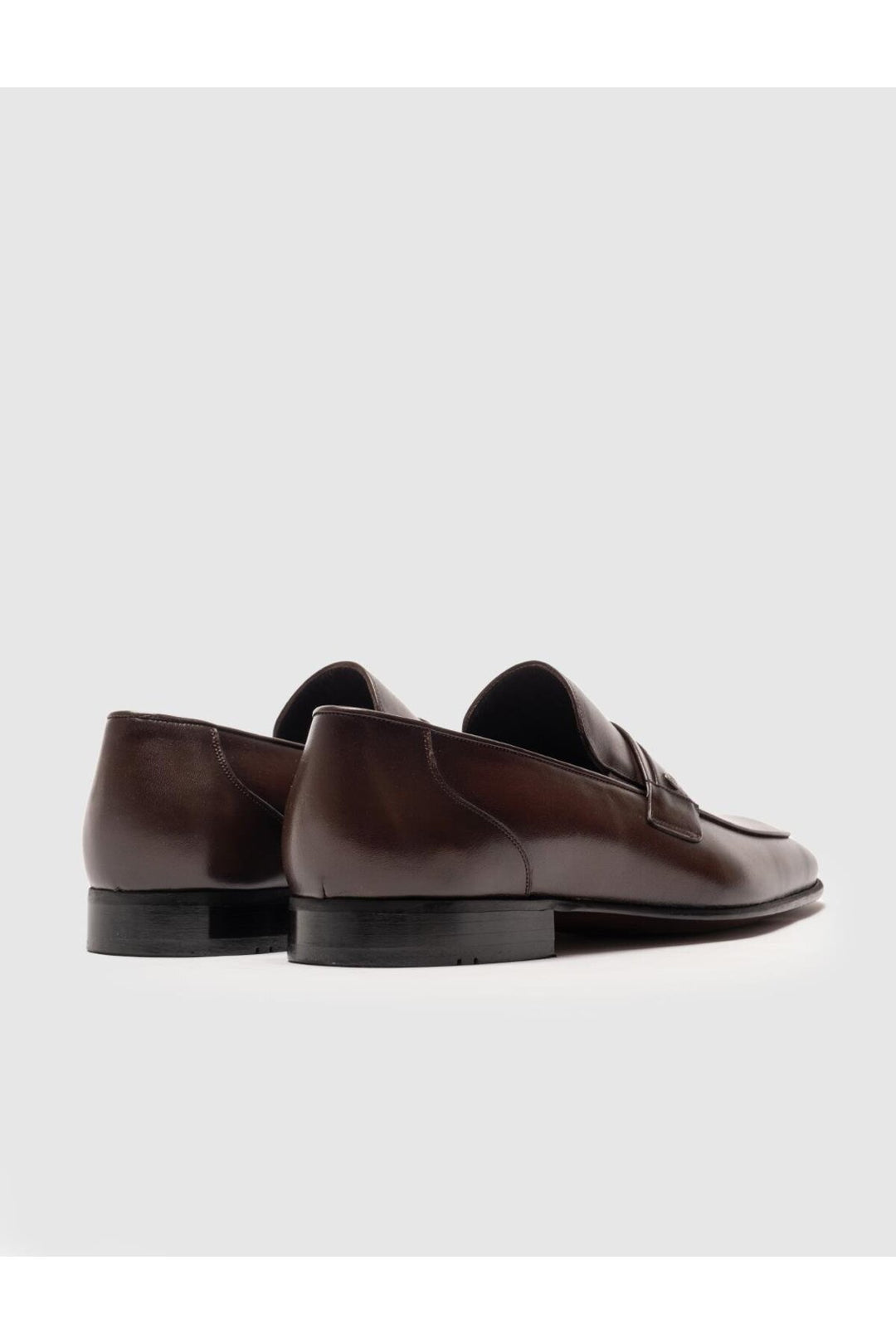 Cabani Shoes Chaussures classiques pour hommes en cuir véritable avec ceinture marron - Marron