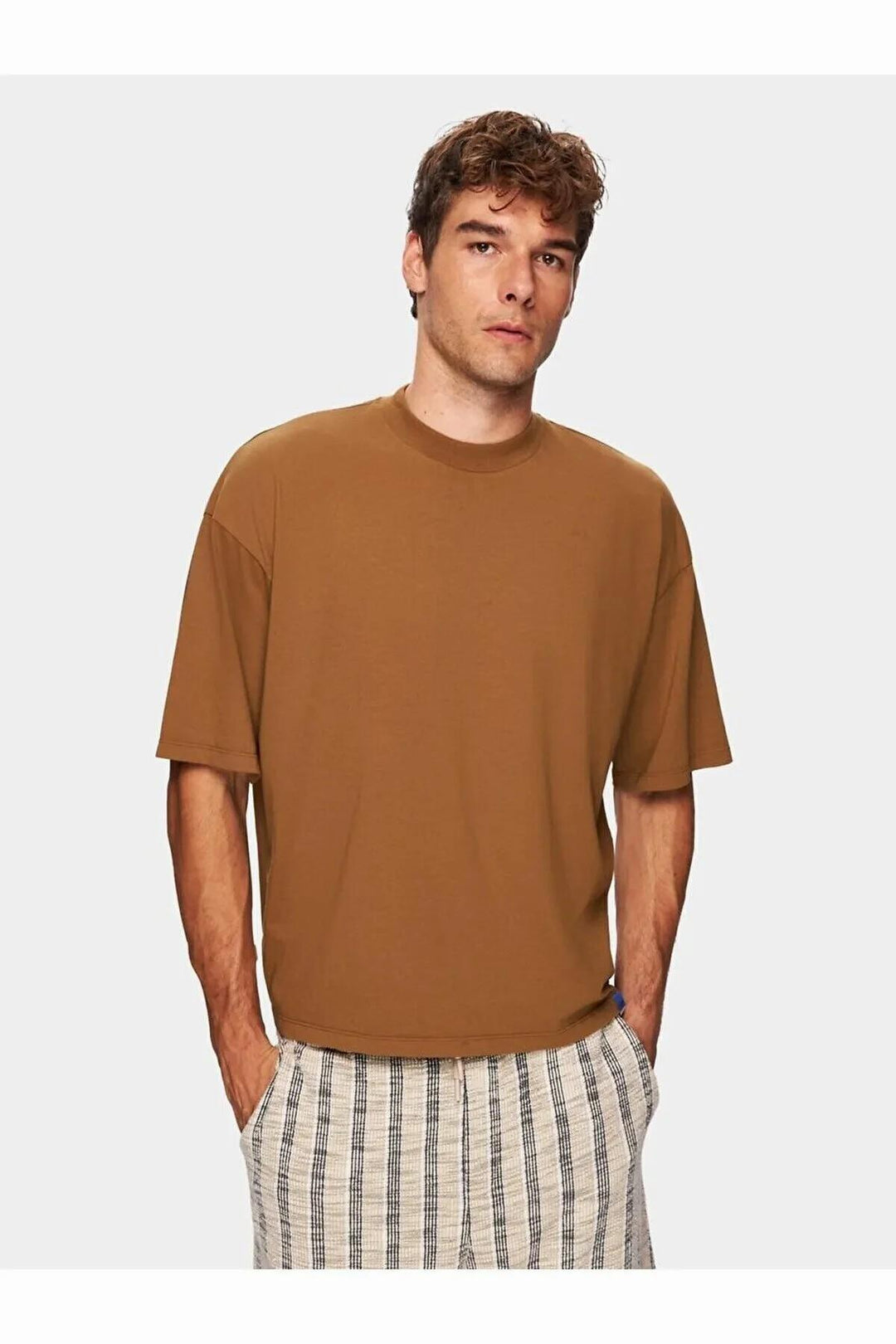 LTB T-shirt Basıc Loose Brown