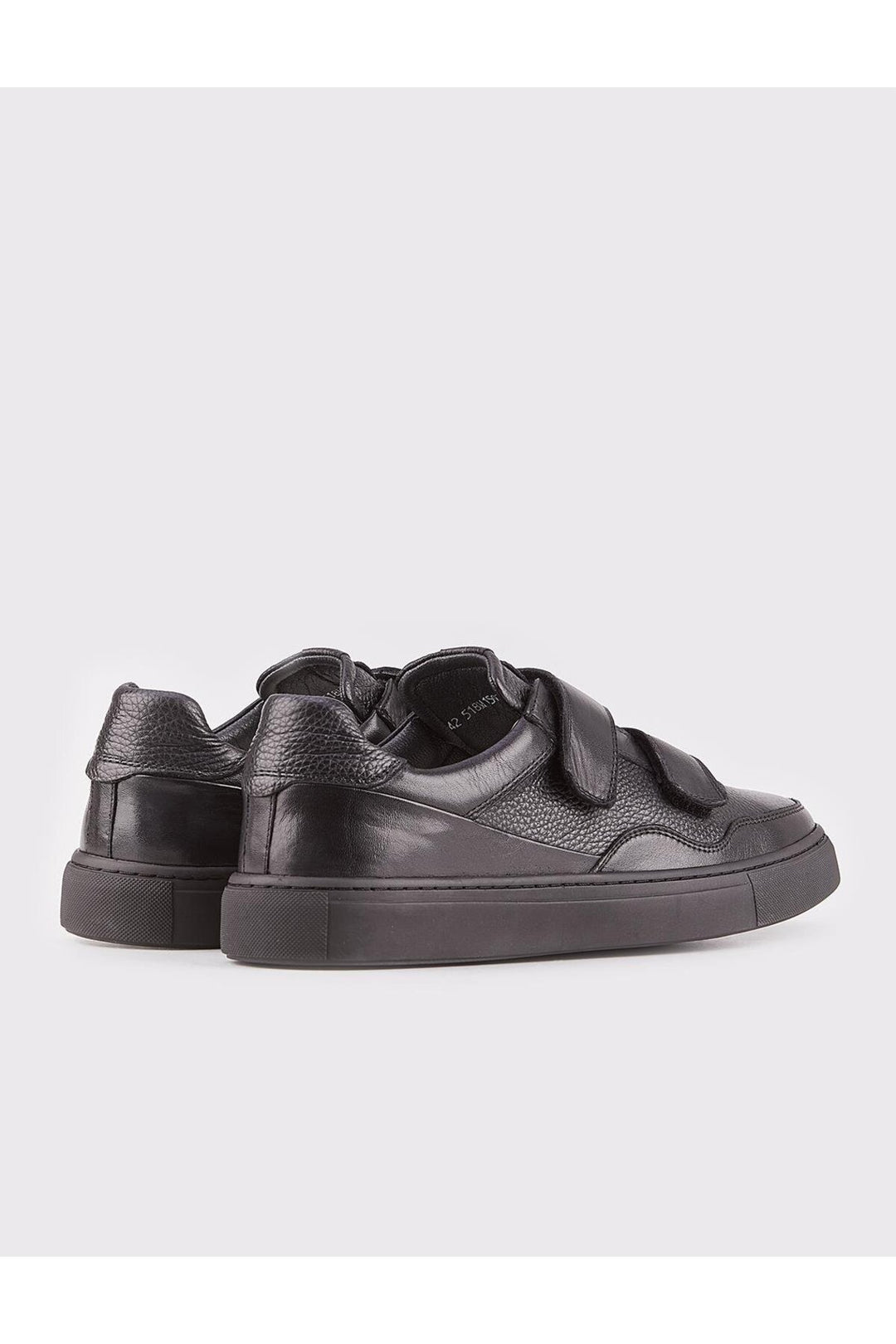 Cabani Shoes Chaussures de sport pour hommes en cuir véritable noires - Noir