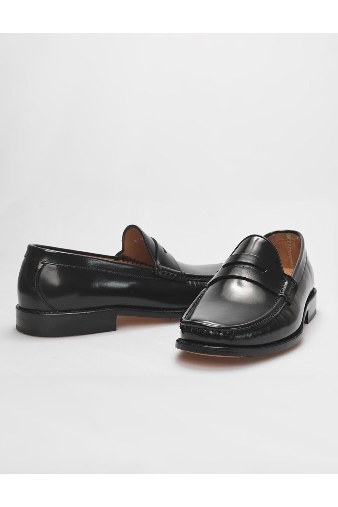 Cabani Shoes Chaussures classiques pour hommes en cuir véritable noir avec semelle en cuir injectée. - Multicolore