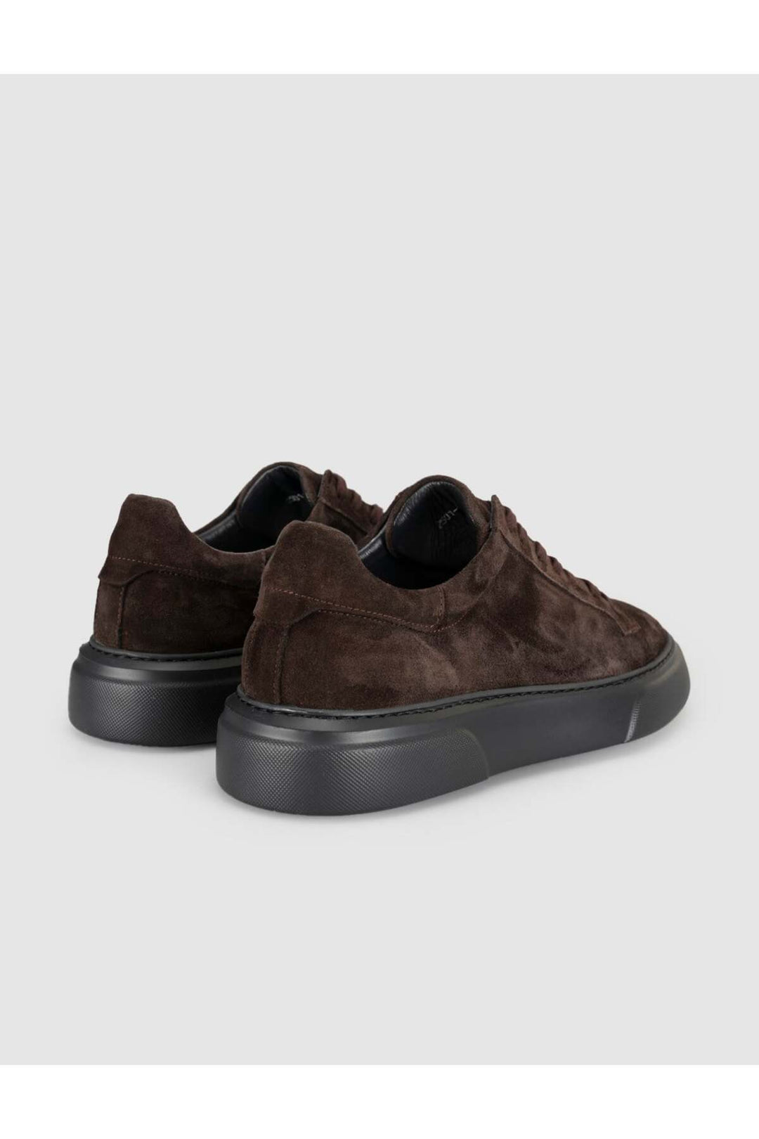 Cabani Shoes Baskets pour hommes en cuir suédé véritable marron - Marron