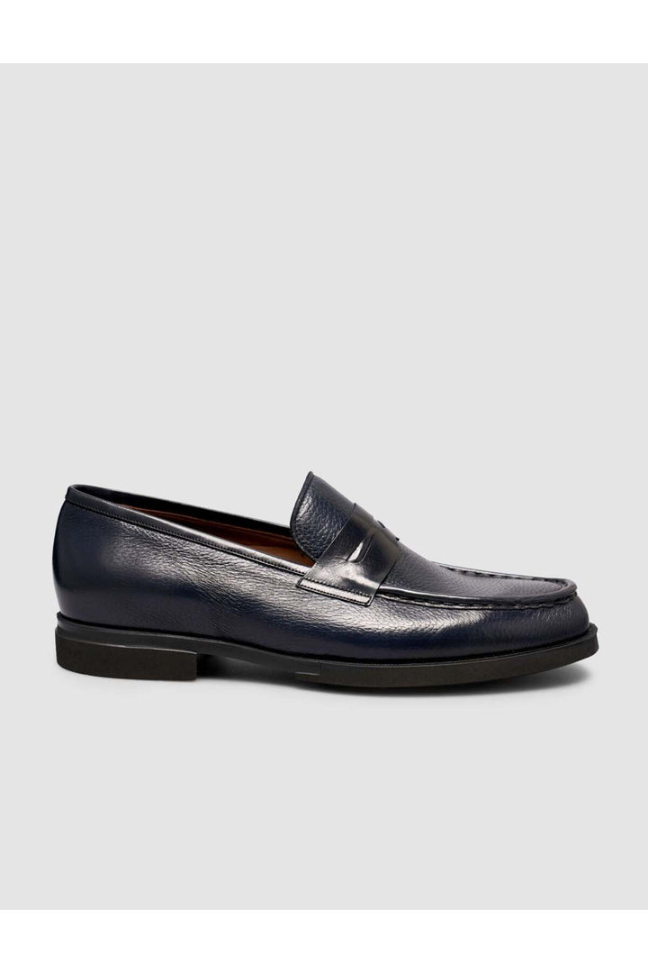 Cabani Shoes Chaussures Loafer pour Homme en Cuir Véritable Bleu marine Premium - Bleu marine