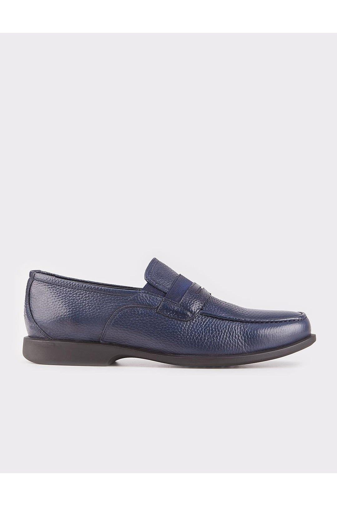 Cabani Shoes Mocassins pour hommes en cuir véritable bleu marine - Bleu marine