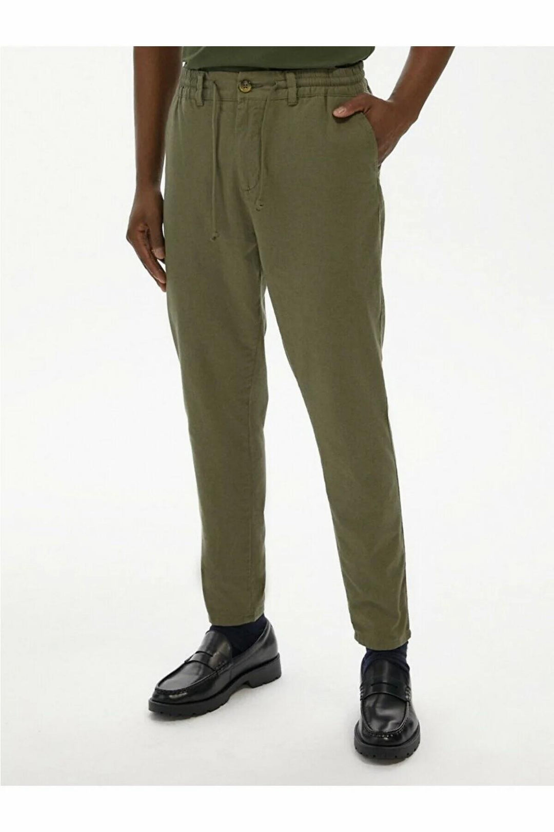 LTB Pantalon pour homme en coton et lin Panama
