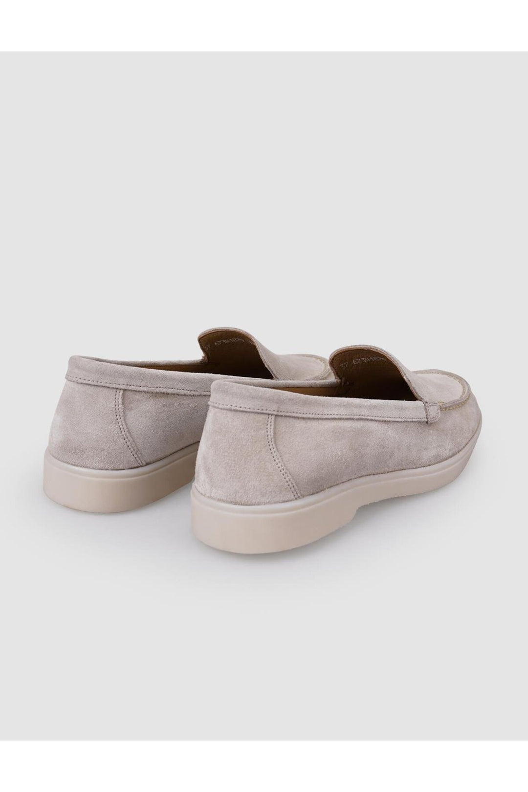 Cabani Shoes MonaMae 100% Cuir Véritable Beige Suédé Mocassins Femme - Beige