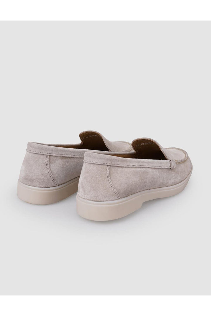 Cabani Shoes MonaMae 100% Cuir Véritable Beige Suédé Mocassins Femme - Beige