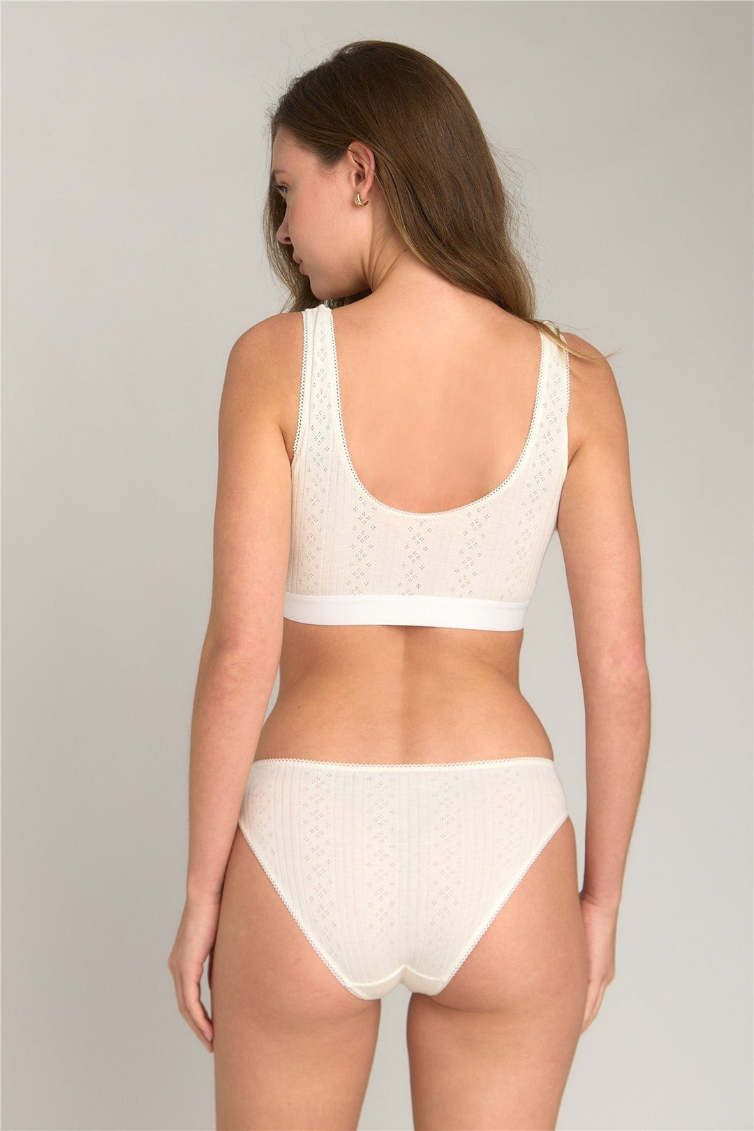 Lovely Things KIMBERLY Culotte Pointelle - Écru