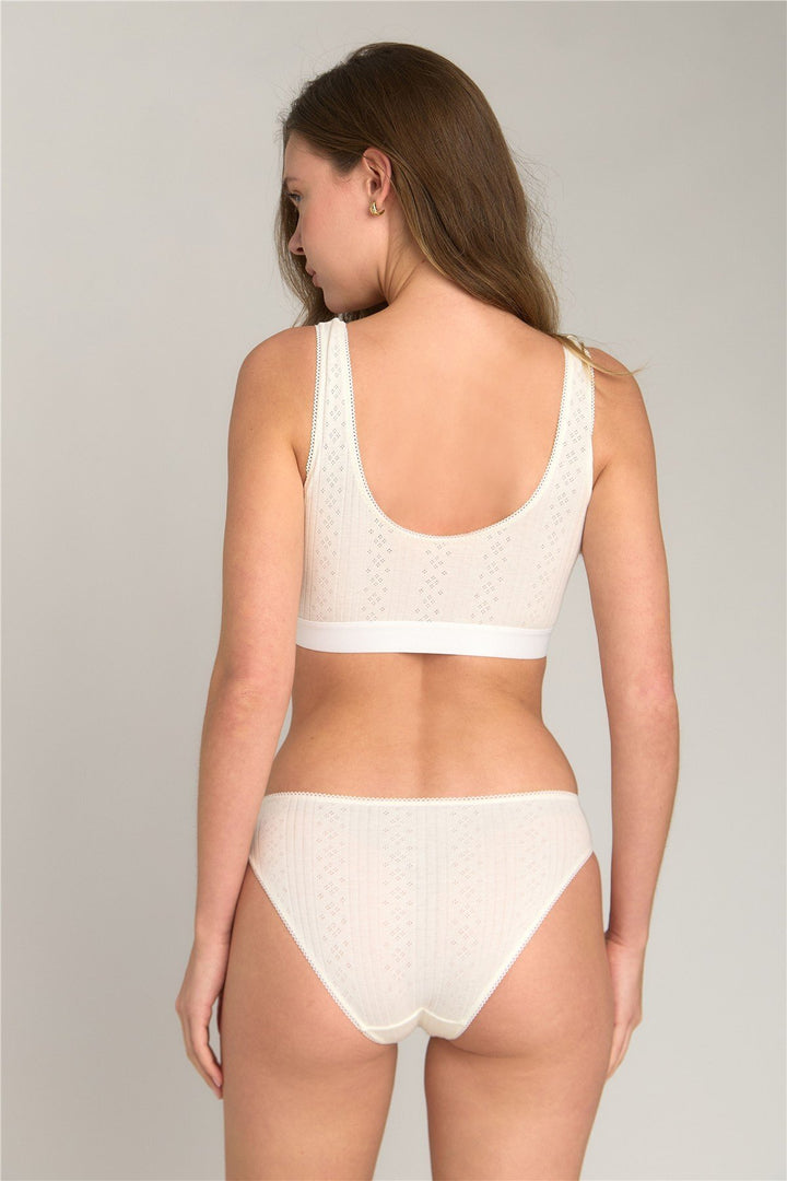 Lovely Things KIMBERLY Culotte Pointelle - Écru