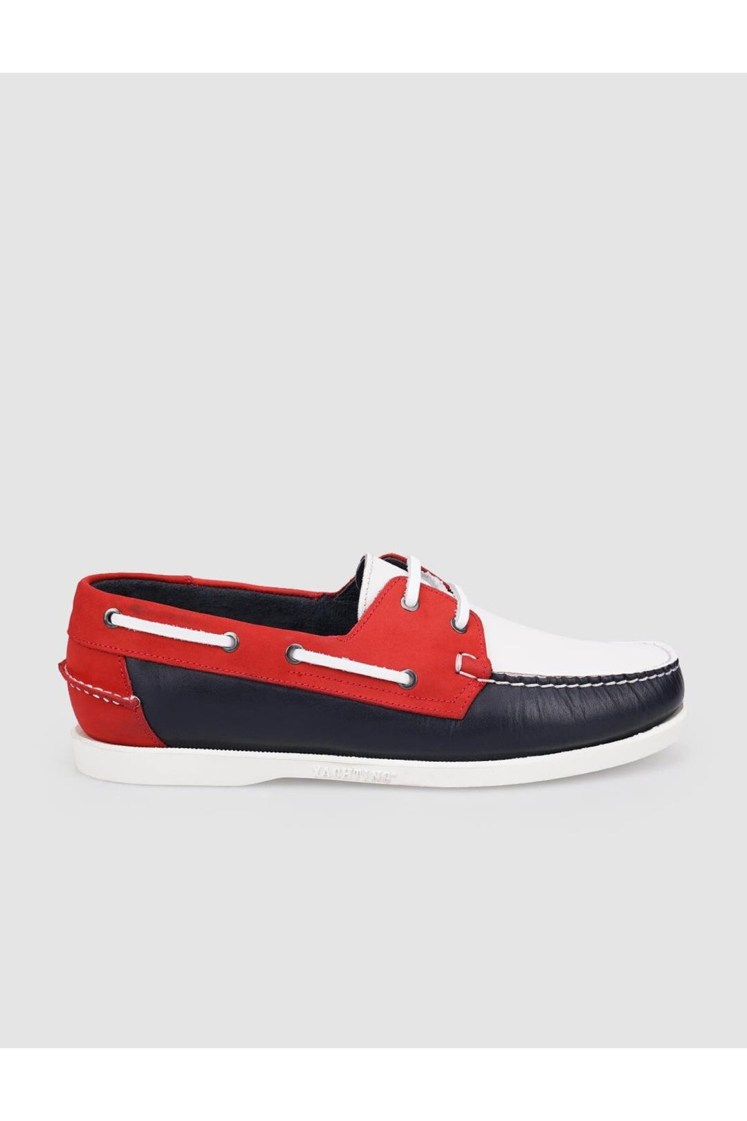 Cabani Shoes Pianello Chaussures de bateau pour hommes en cuir véritable Bleu marine - Bleu marine