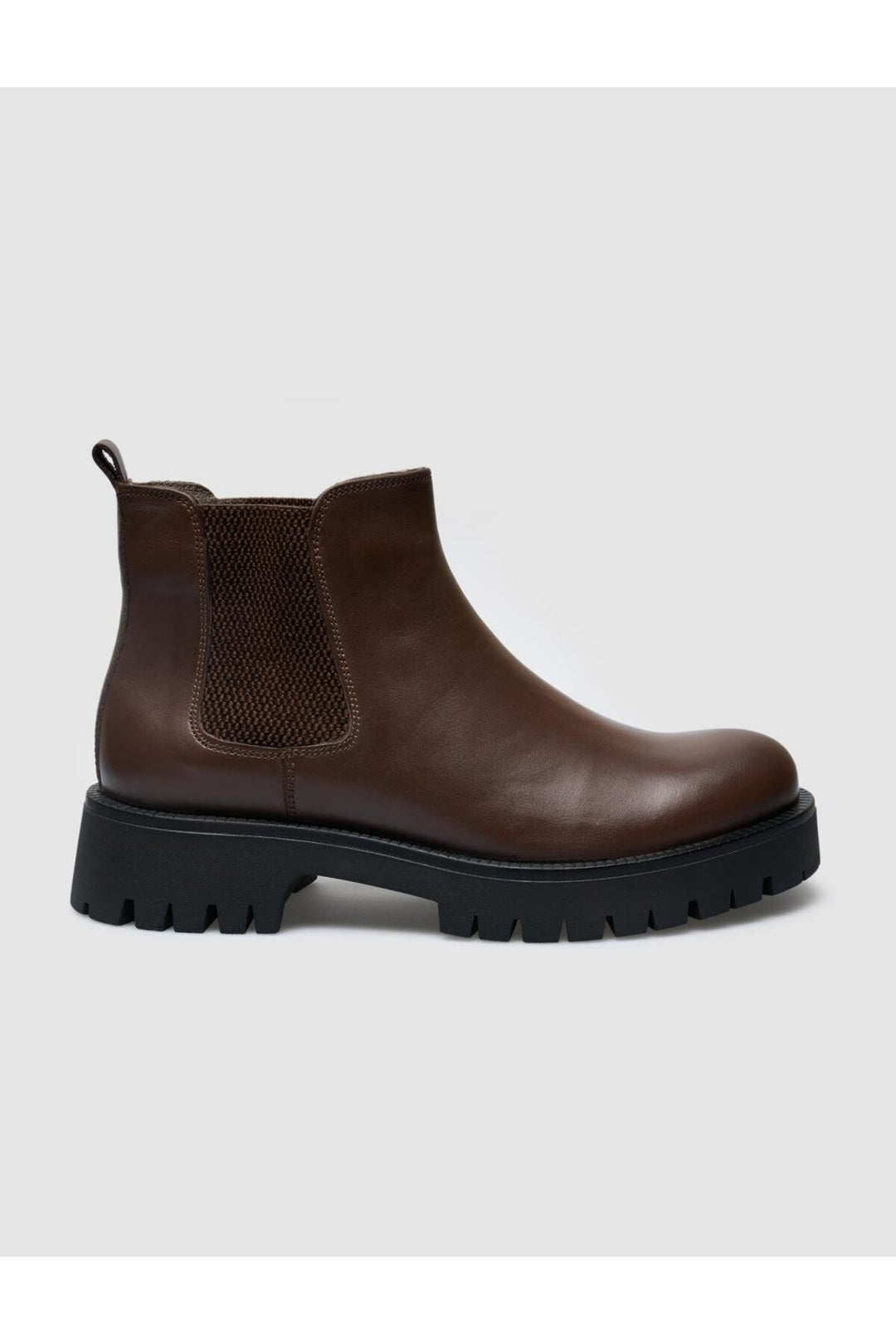 Cabani Shoes Bottines quotidiennes pour femmes en cuir véritable 100 % marron - Multicolore