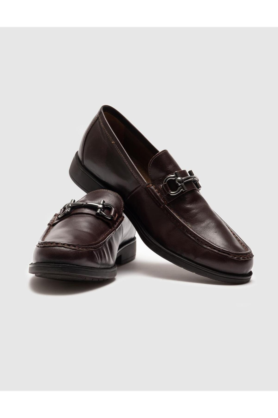 Cabani Shoes Chaussures de ville pour hommes en cuir véritable marron - Marron