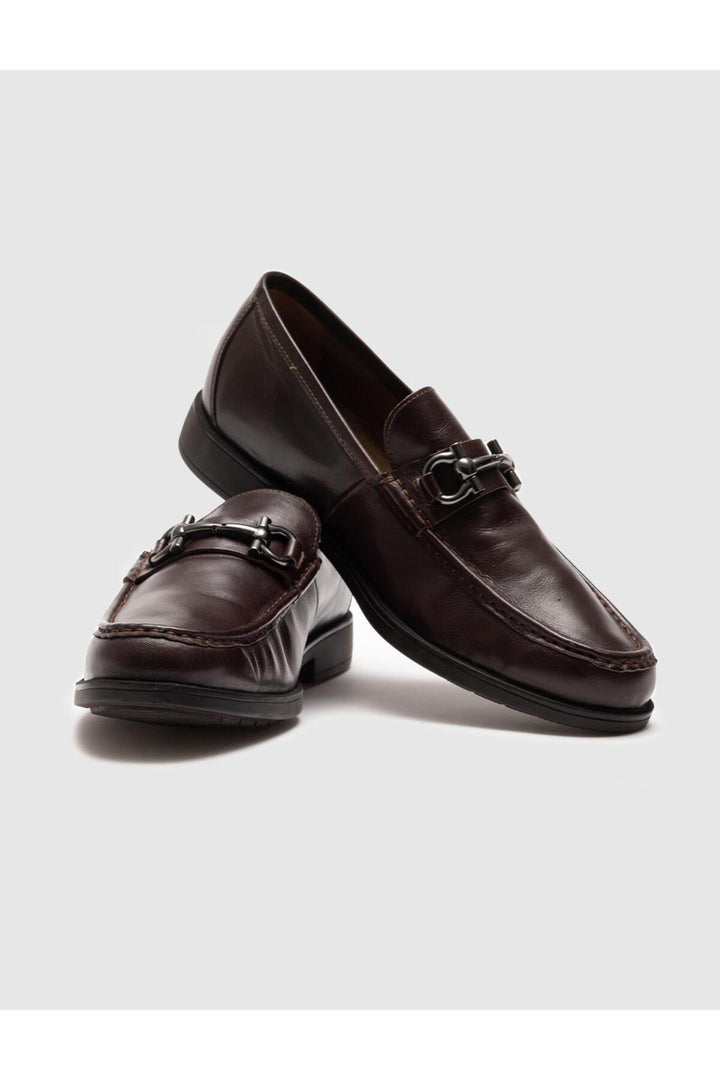 Cabani Shoes Chaussures de ville pour hommes en cuir véritable marron - Marron