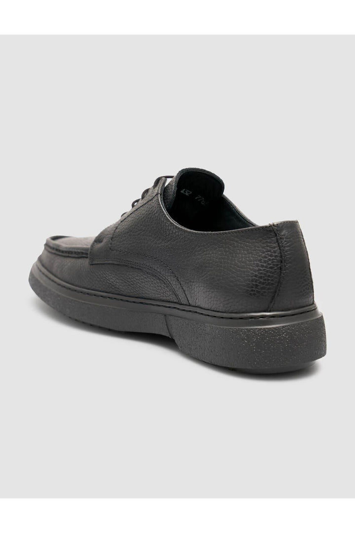 Cabani Shoes Chaussures de ville pour hommes en cuir véritable noir 100% - Noir