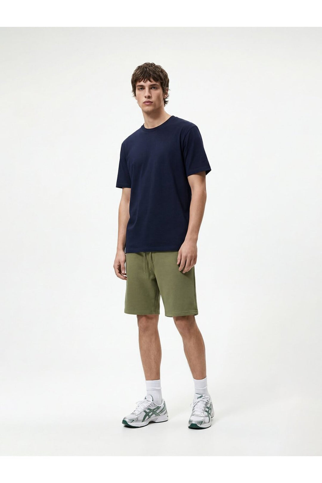 LTB Short en tricot vert basique - Vert