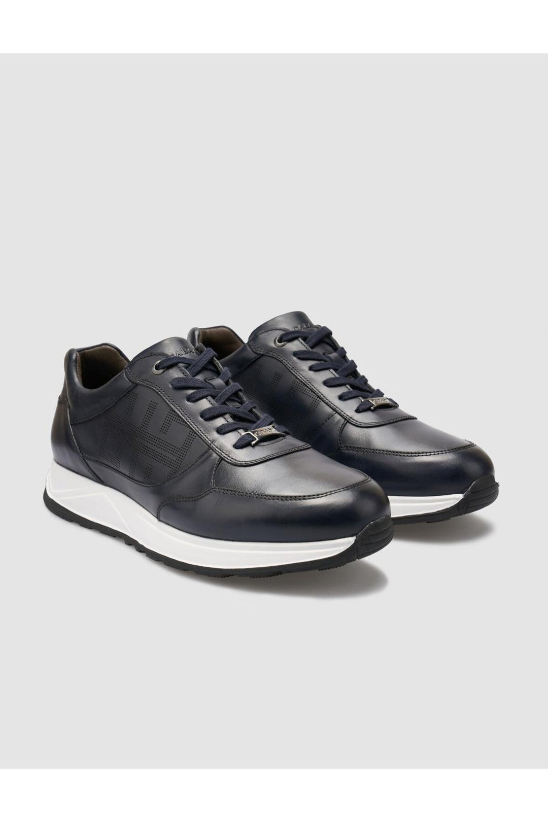 Cabani Shoes Seranar %100 Cuir Véritable Bleu marine Chaussures de Sport pour Hommes - Bleu marine