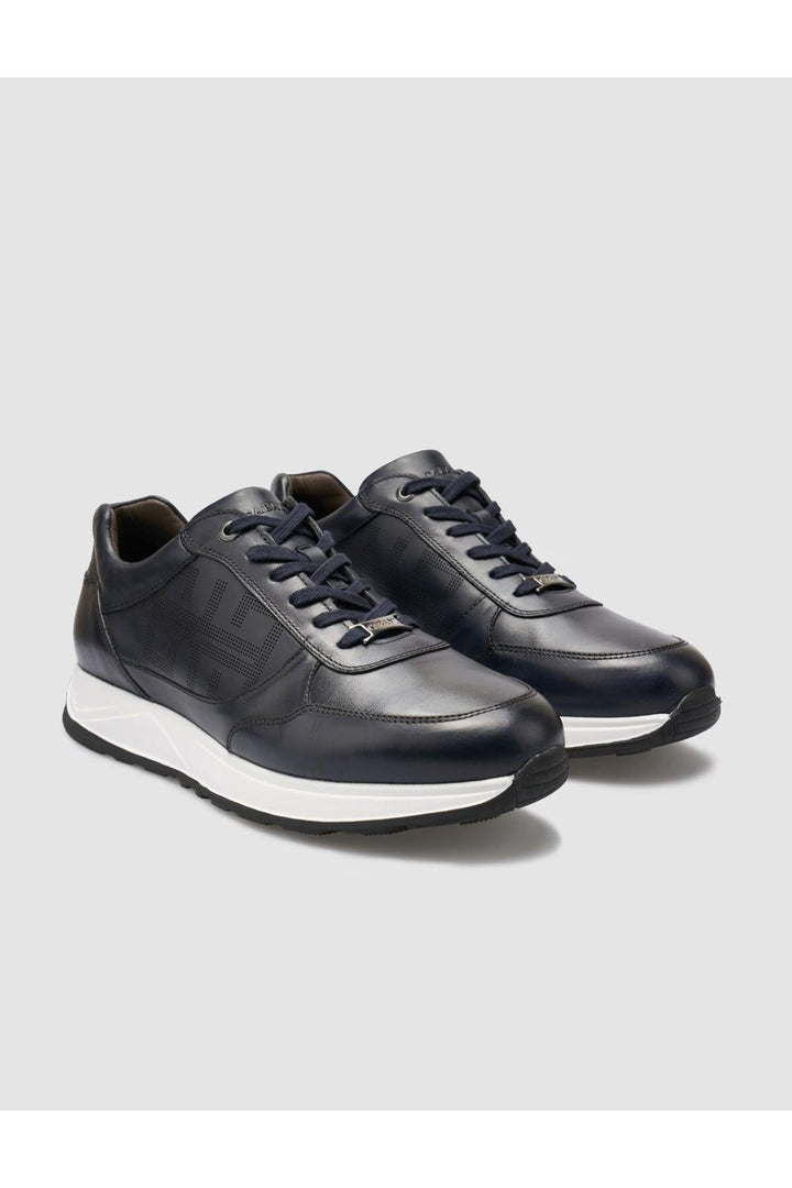 Cabani Shoes Seranar %100 Cuir Véritable Bleu marine Chaussures de Sport pour Hommes - Bleu marine