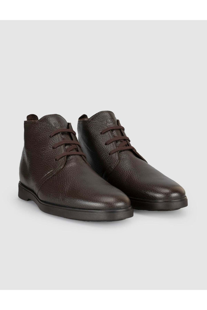Cabani Shoes Nilador Bottes quotidiennes en cuir véritable à lacets pour hommes en marron - Marron