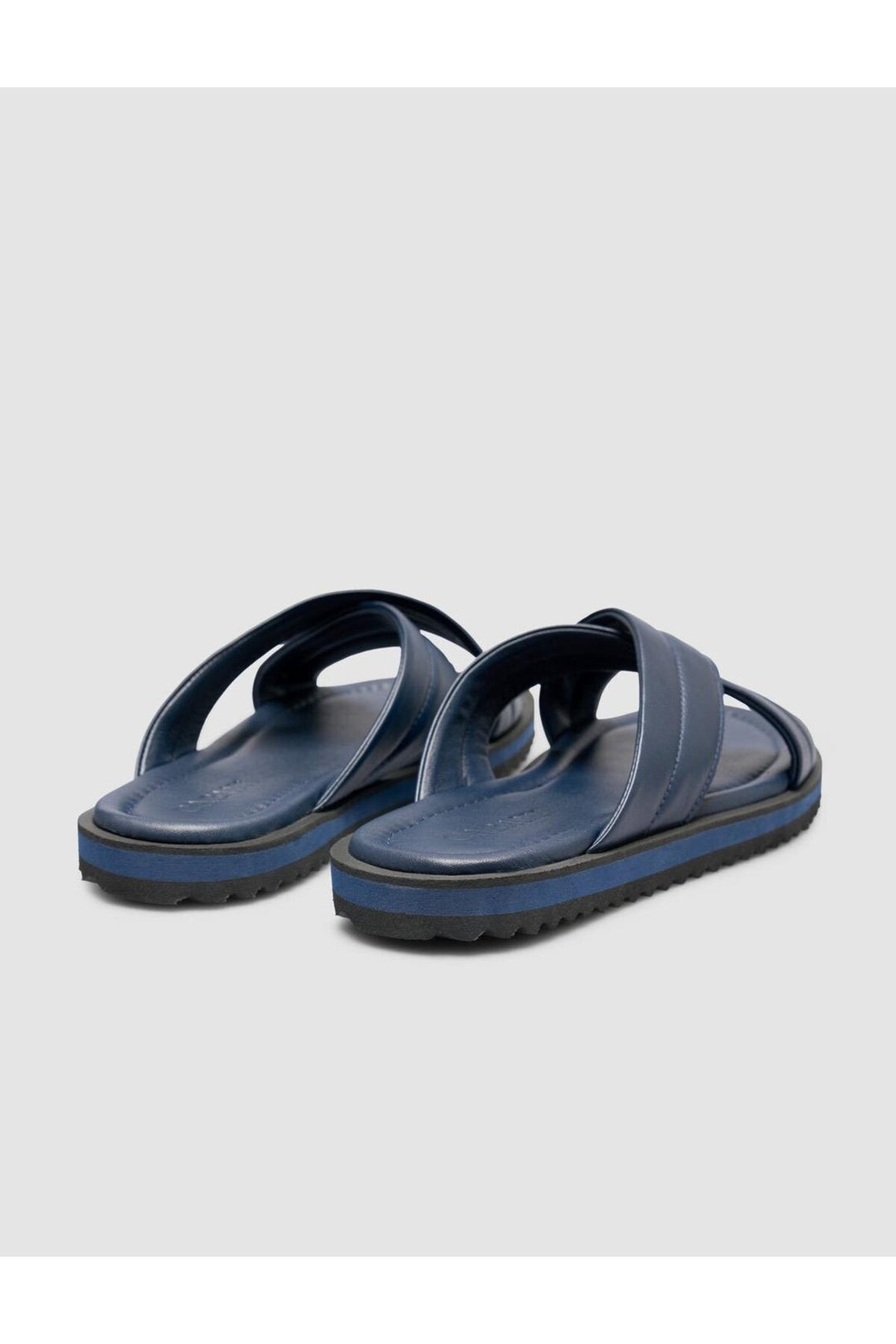 Cabani Shoes %100 Cuir Véritable Sandales pour Hommes Bleu marine - Bleu marine