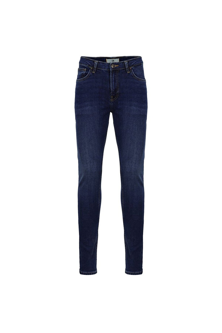 LTB Pantalon en Jean Taille Moyenne Smarty Y Jambe Étroite - Bleu