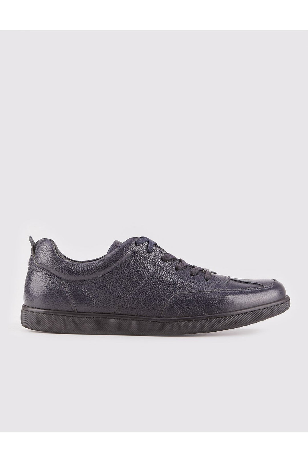 Cabani Shoes Chaussures de ville pour hommes en cuir véritable bleu marine avec lacets - Bleu marine