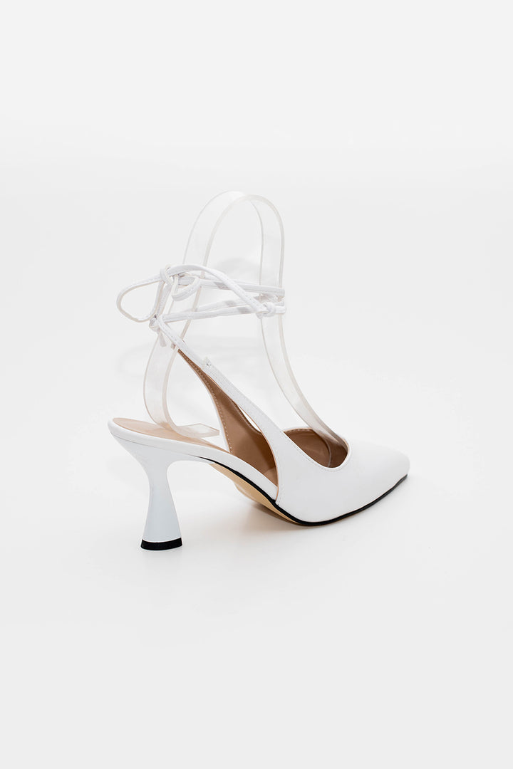 Wavelys Chaussures à talons classiques en corde pour femmes Berry Star Gate Shoes - Blanc