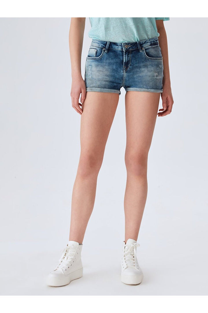 LTB Judıe Short en Jean Taille Basse - Bleu_52149